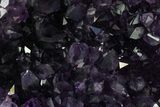 Dark Purple Amethyst Cluster With Wood Base - Uruguay #171876-3